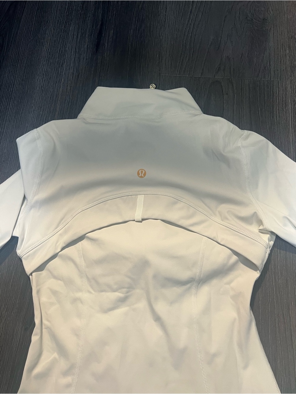 Lululemon Cream Lululemon Athletica Cream Zip Jacket And Matching Leggings Set - Picture 3 of 4